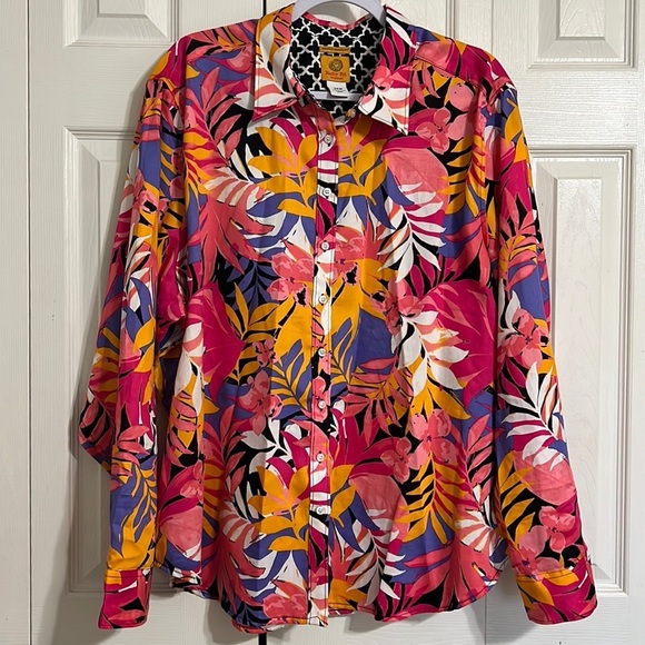 Ruby Rd Plus Women's Woven Wrinkle Resistant Cotton 24W - Picture 2 of 10